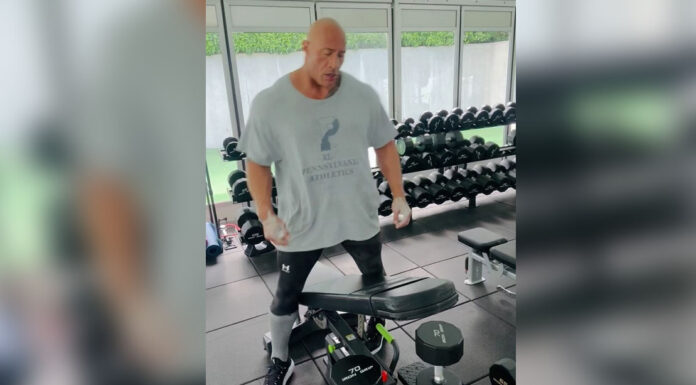 The Rock Demonstrates This ‘Super Effective’ Dumbbell Row Variation